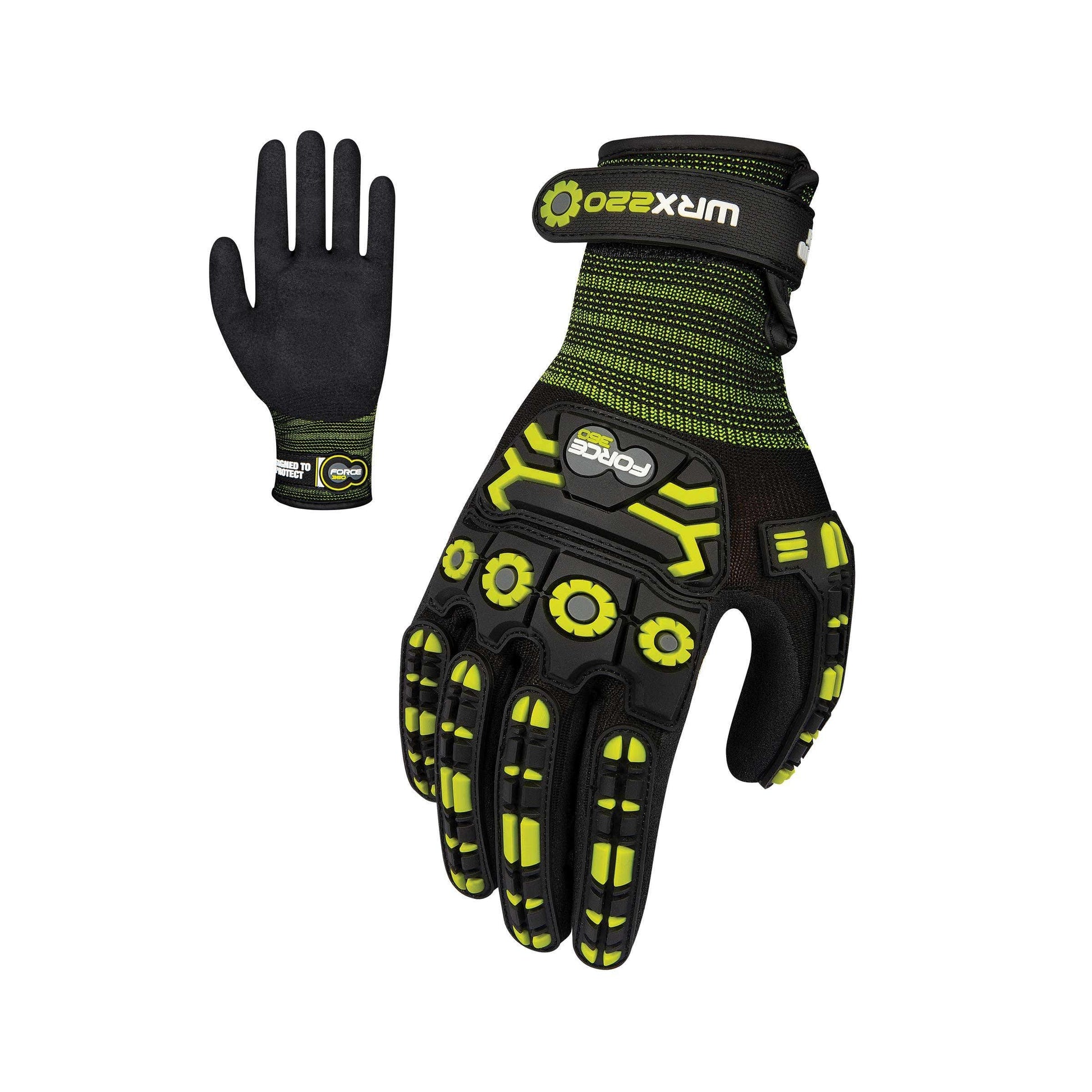 Glove Cut A Impact Force 360 M Black/Green_40057960_GWORX220_M