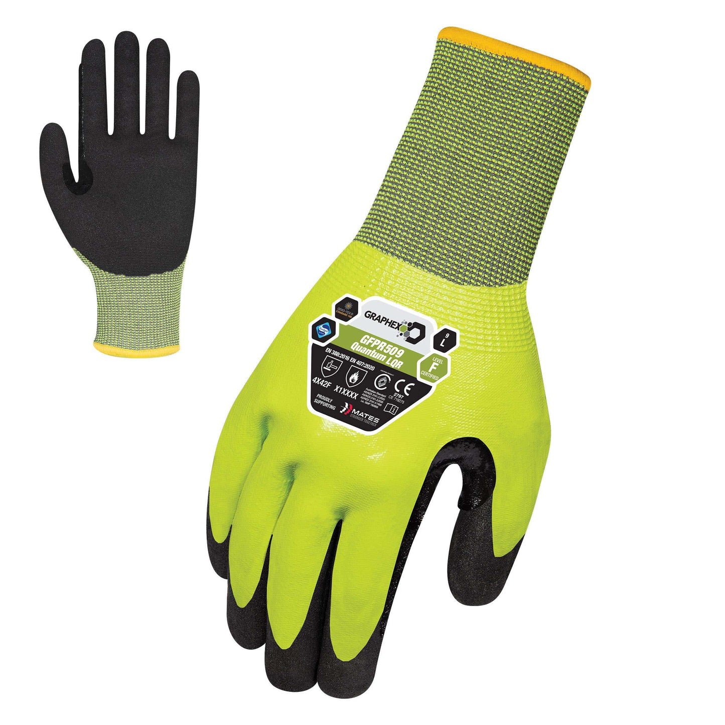 Gloves Graphex Quantum LQR Cut F 18 Gauge Graphex XS 40060752 GFPR509 - XS