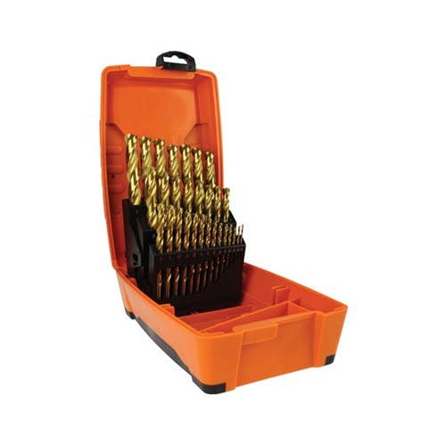 Drill Bit Set Tinite 29 Piece 1/16''-1/2'' Gold Series Alpha 32010001 SI29PB