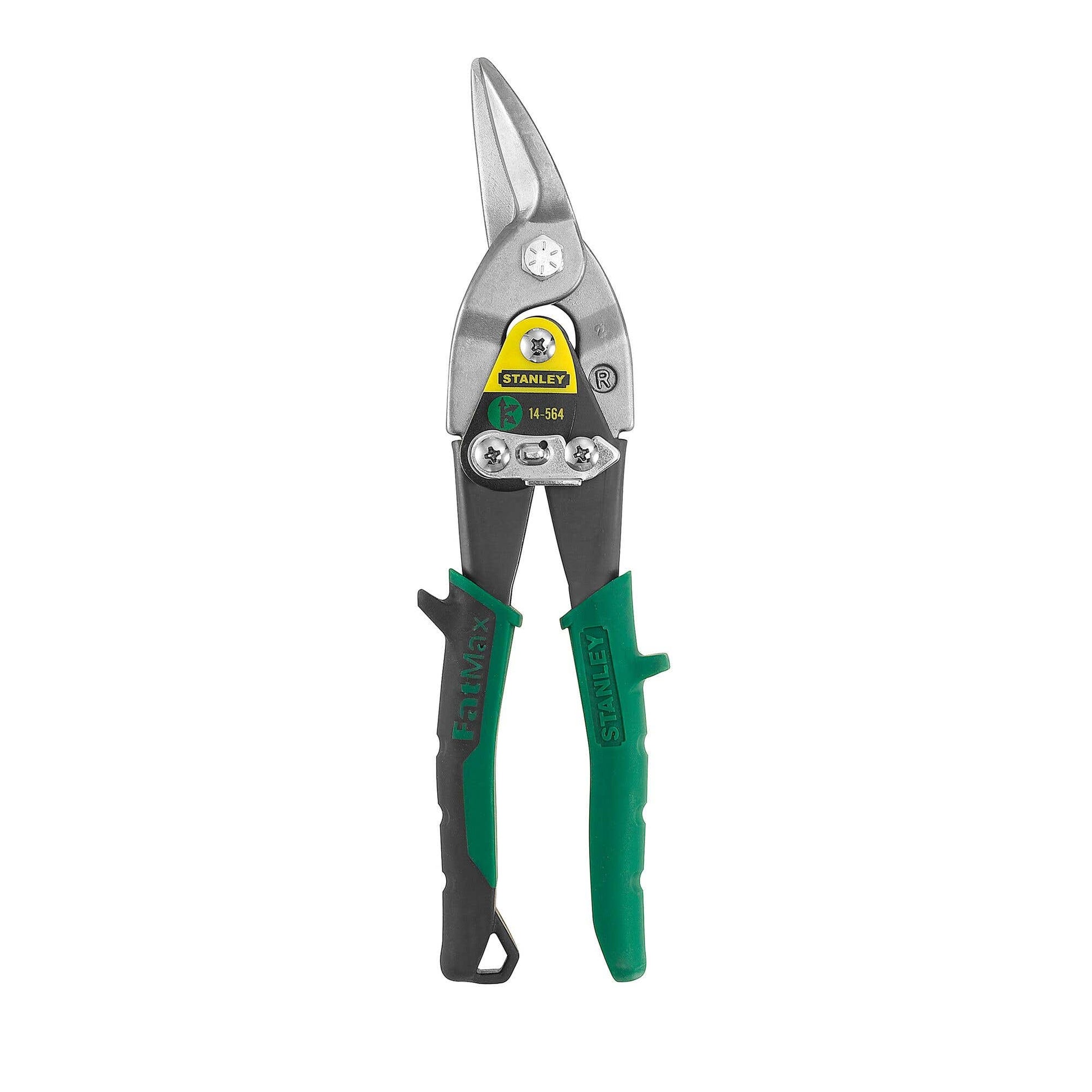 Snips Tin Aviation Green Right Cut Stanley 250mm 91960121 14-564