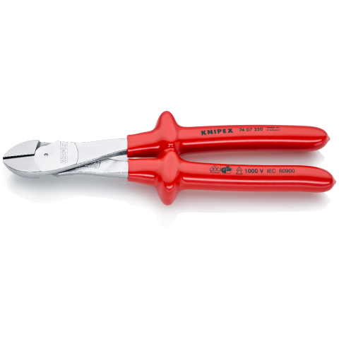 Pliers Diagonal Cutting 250mm 1000V Knipex 91790080 7407250