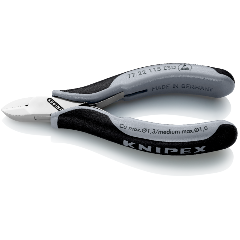 Plier Diagonal Cutter ESD Electronics 115mm Knipex 40009015 7722115ESD
