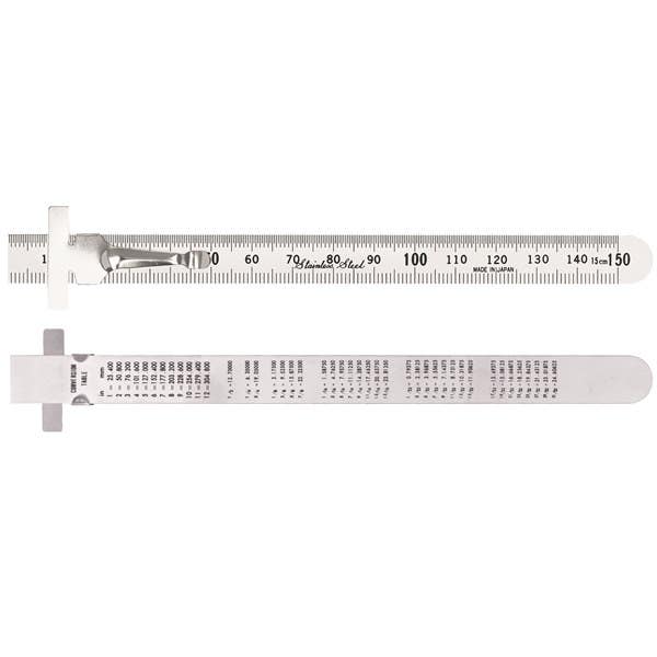Ruler Stainless Steel 150 x 12mm Metric 92010023 150PCM