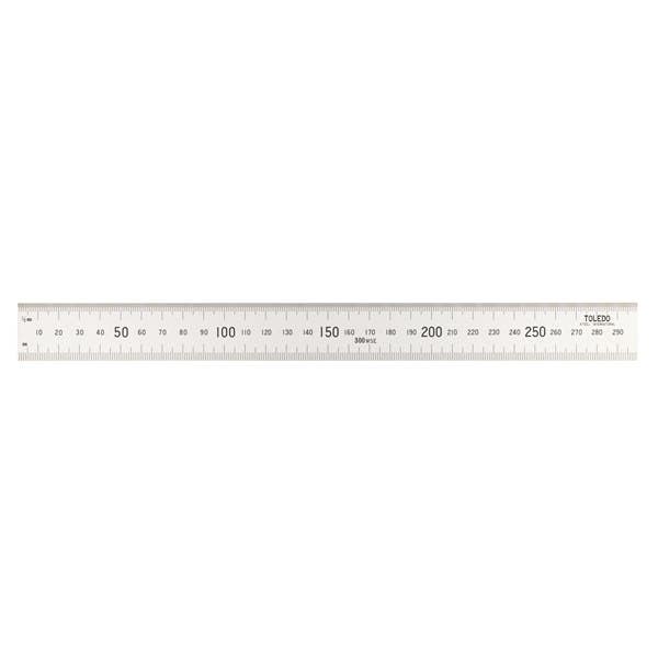 Rule Ss 300mm Two Sq Ends Toledo 79918031 300MSE