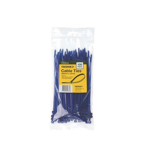 CABLE CABLE TIE 200x4.8MM BLUE PK/100 CT200BL/100  CT205BLCD 40029522 CT205BLCD