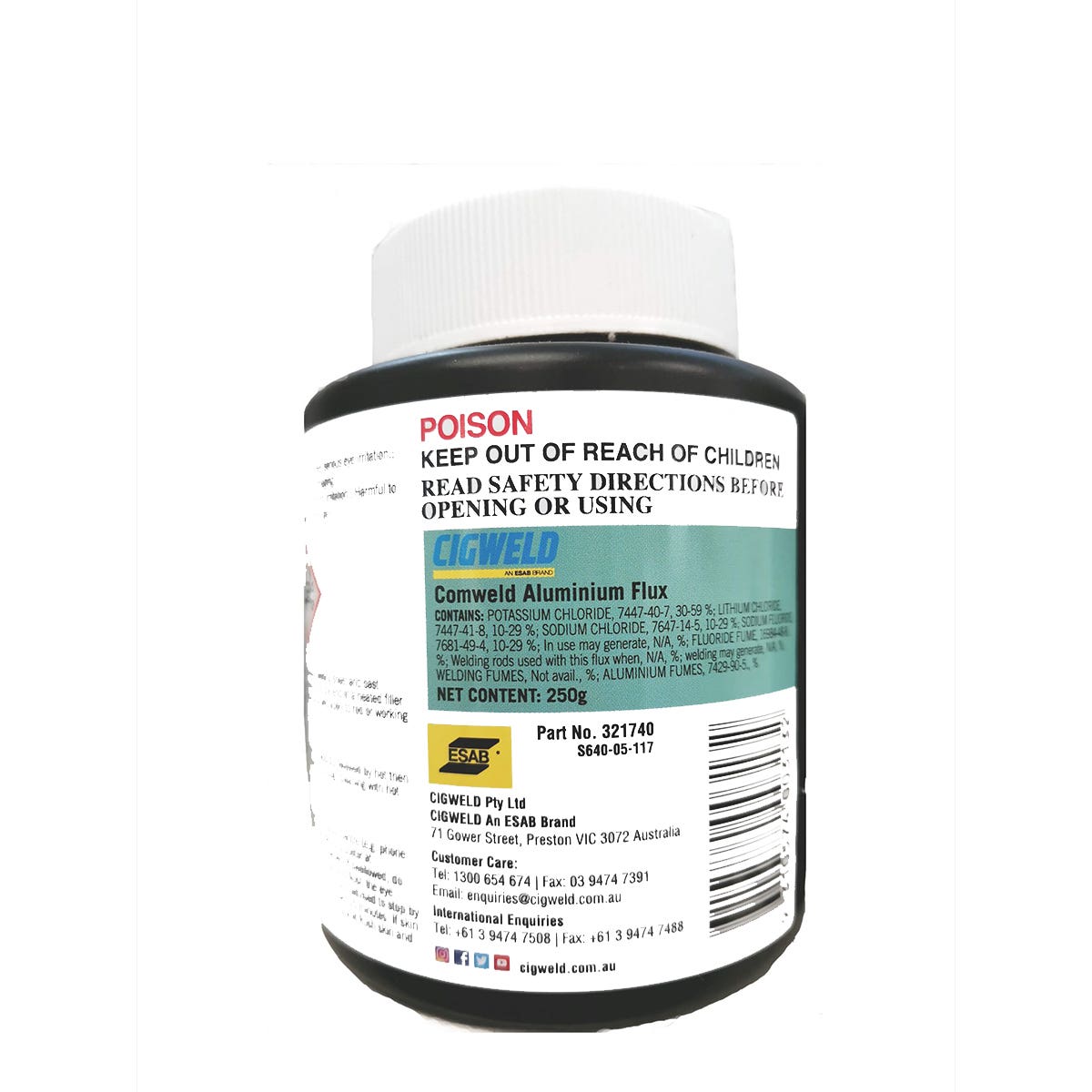 Flux Aluminium Comweld Cigweld 250g 90240074 321740