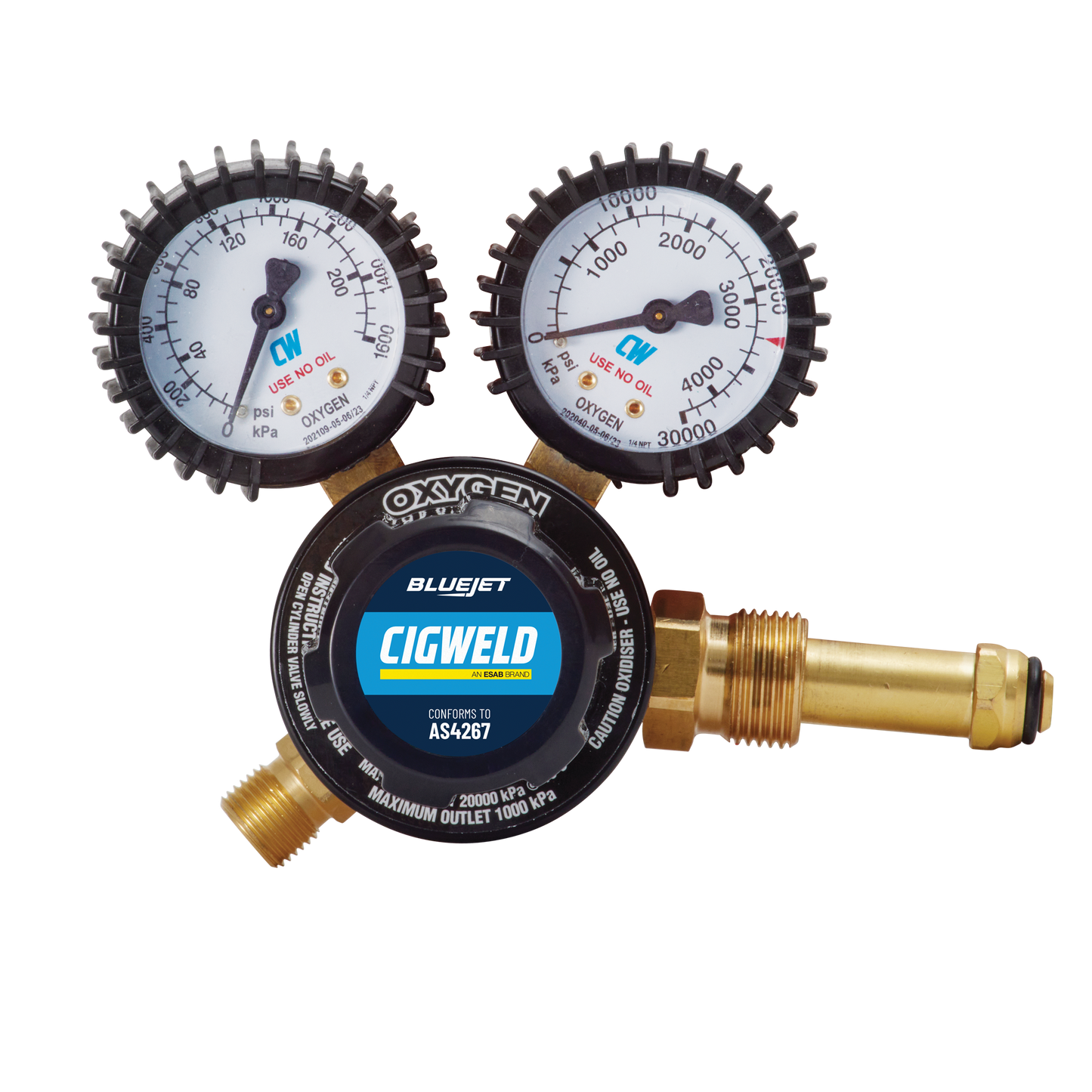 CutSkill Oxygen 1000KPA 2 Gauge SI AS4267 37100173 201000