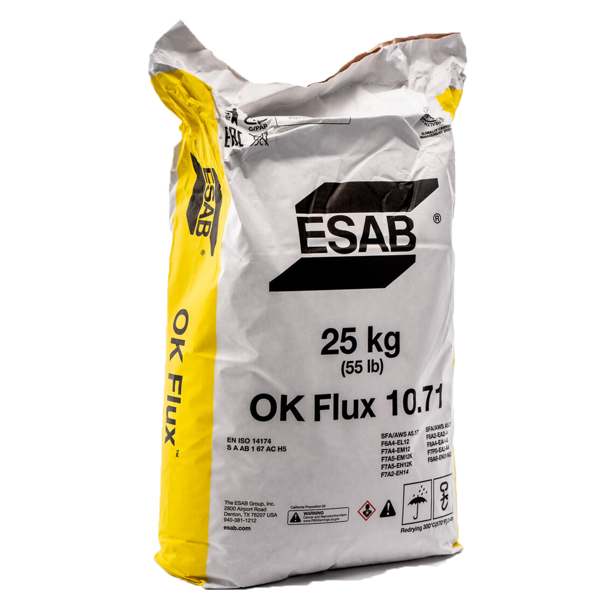 Flux Agglomerated Basic OK 10.71 ESAB 25kg 40006482 1071800P0W
