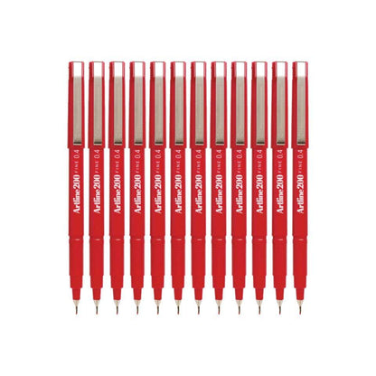 Pen Fineliner 200 Red 0.4mm Artline 90830005 87215204