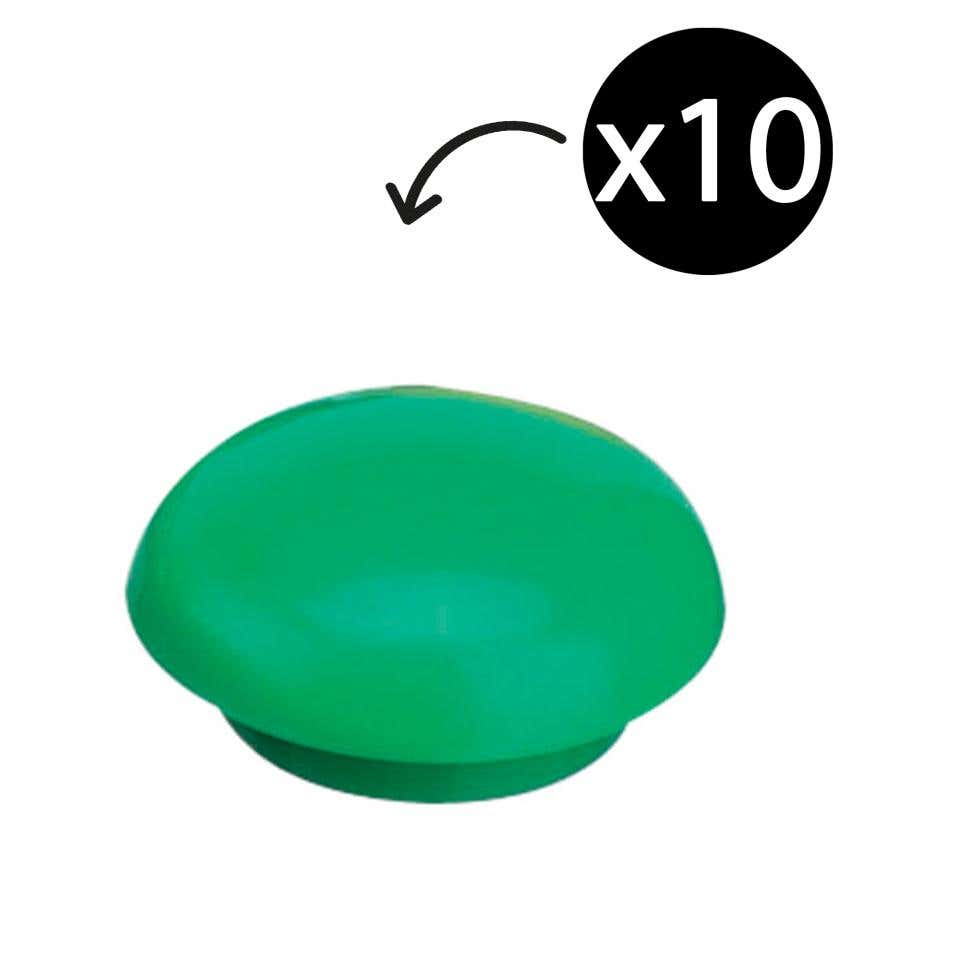 Magnet Button 20mm Dia Green Pk 10 90910151 90910151 10004187