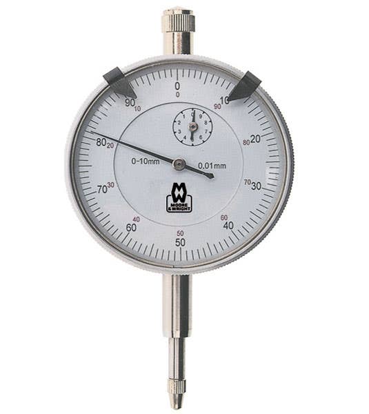 Indicator Dial 0.01mm Graduation 10mm Range 1-100 Moore + Wright 92148187 MW-400-06