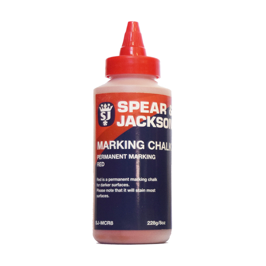 Marking Chalk Powder Permanent Red 228g 8oz Spear & Jackson 35001377 SJ-MCR8
