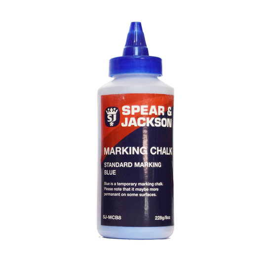 Marking Chalk Powder Standard Temporary Blue 228g 8oz Spear & Jackson 35001380 SJ-MCB8