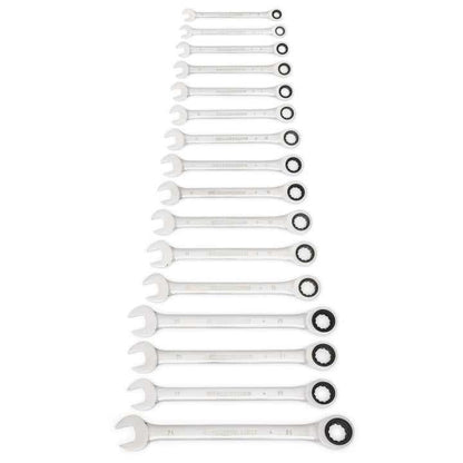 Spanner + Ratchet Combination Set GearWrench Metric 8-24mm 16 Piece 91698031 9416