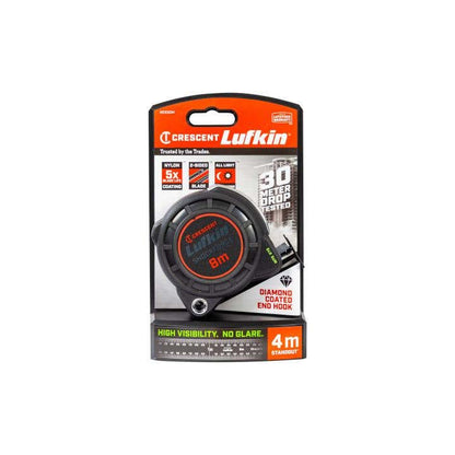 Tape Measure 8M X 30mm Shock Force Nite Eye Lufkin 485869 NE830M
