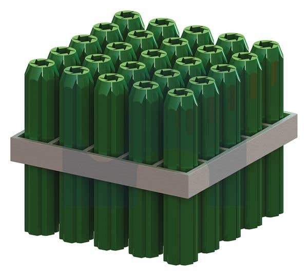 Plug Wall Plastic Green 7 x 30mm 79916425 MWPFG-30