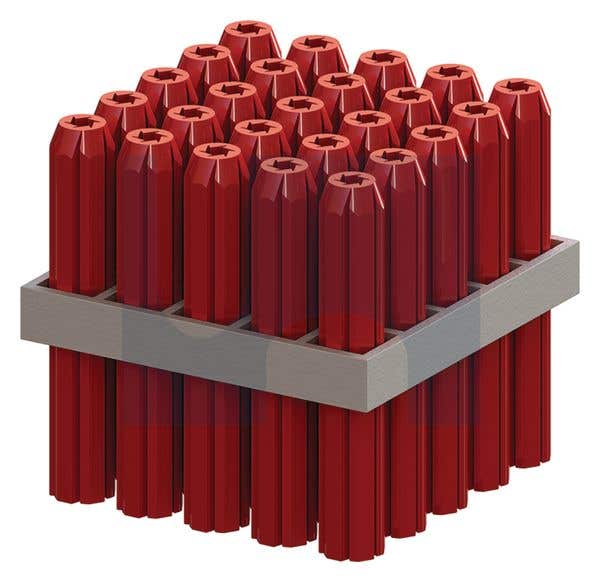Plug Wall Plastic Red 6 X 50mm 79018015 MWPFR-50