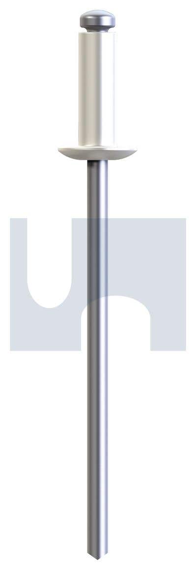 Rivet Blind Truss/Dome Aluminium/Steel 1/8'' 3.2 x 4.8mm Surfmist 79016595 RSM73OAS403