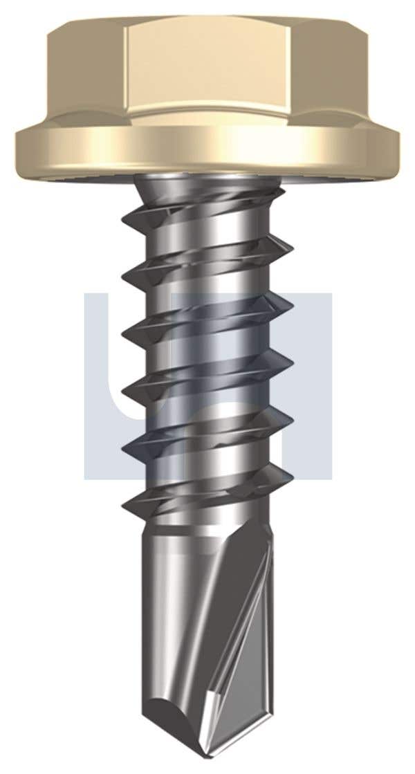 Screw Tek SDM Hex Head Class 4 Classic Cream 10-16G X 16mm Pk 1000 79017244 TCCM4FH1016016