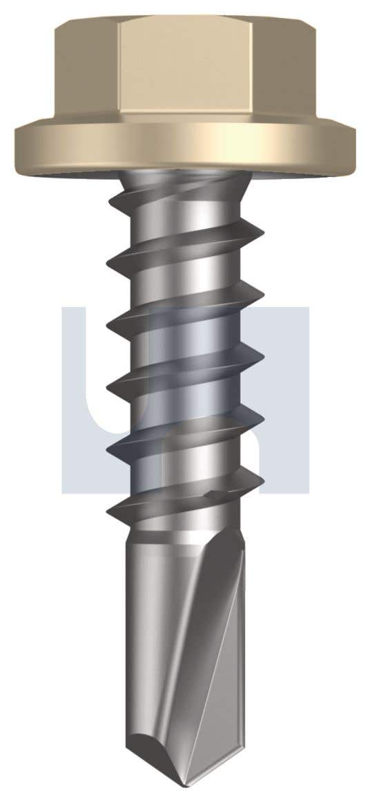 Screw Tek SDM Hex Head Class 4 Paperbark 14G 10 X 25mm 91150172 TPAM4FH1410025