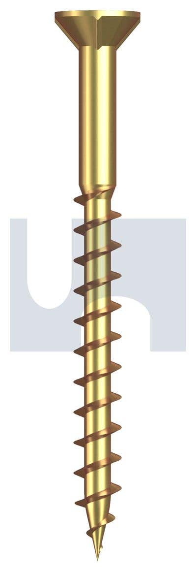 Screw Chipboard CSK Rib Head Phillips Zinc Yellow 8G 9 x 50mm Pk 1000 93751015 T9PDYRP0809051