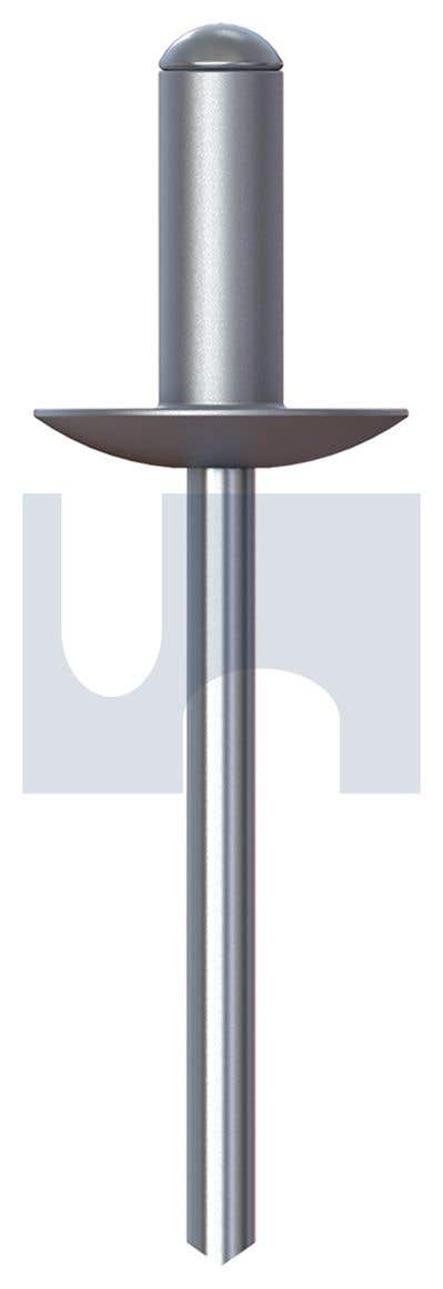 Rivet Aluminium Large Flange Stem Steel 4.8 X 19.0 Grip 79908554 R9P73LAS612