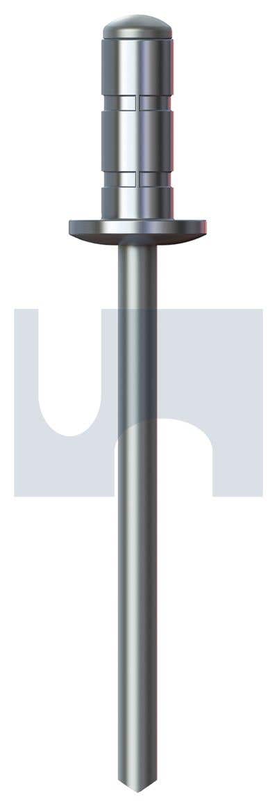 Rivet Blind Truss/Dome Multigrip Aluminium/Steel 1/8'' 3.2 x 7.9mm 60017901 R9P73MAS405