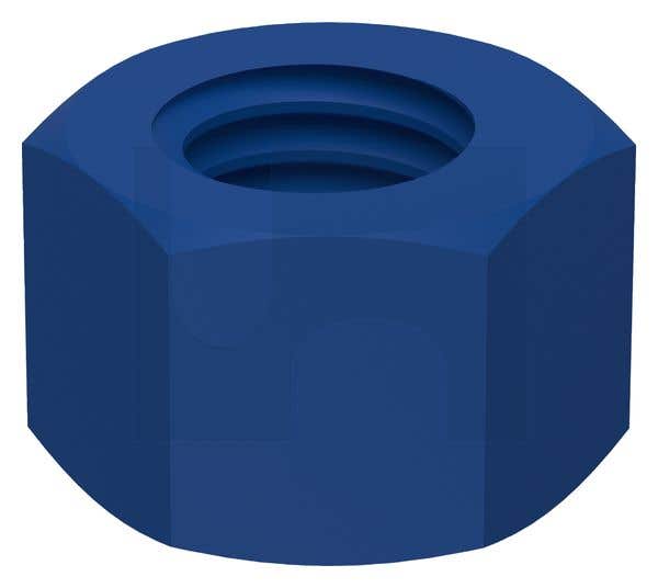 Nut Hex 2H Heavy Series PTFE Blue UNC 1/2'' 99950437 NP2HBC050X