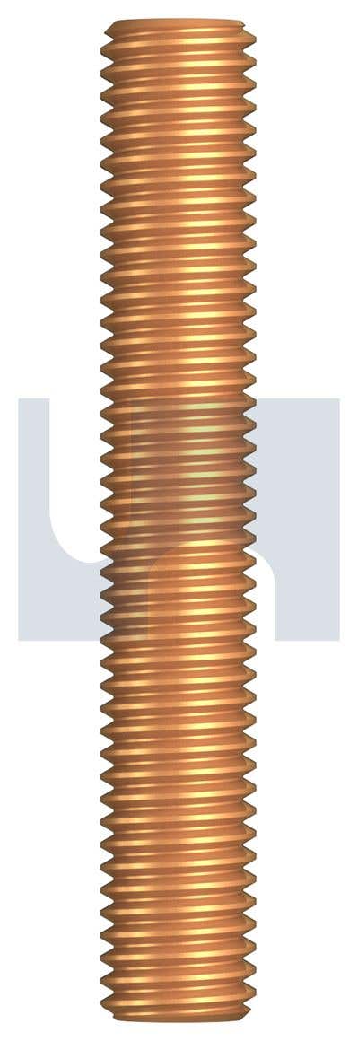 Studbolt + 2 Hex Nuts B7 Cadmium Plated 1'' x 200mm 88820801 SPB7CC1000200