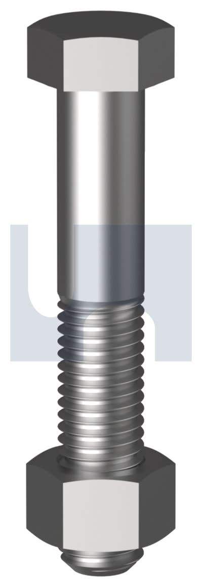 Bolt + Nut Hex Head Class 8.8 Course Zinc 2.50P 20 X 200mm 40049990 KBH88ZCm200200