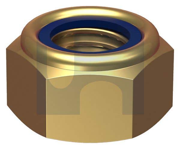 Nut Hex Nyloc Insert Coarse Class 6 Zinc Yellow 45mm 79907589 NN06YCM45