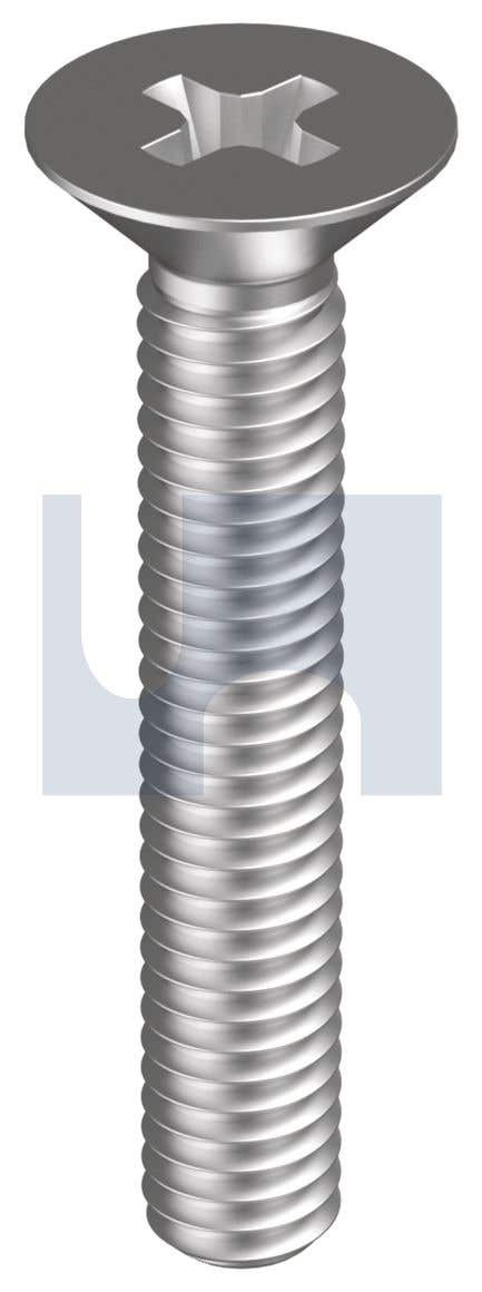 Screw Metal Thread CSK Phillips Head 304 SS UNC 6-32 X 3/8'' 79915355 MS04CP06320037