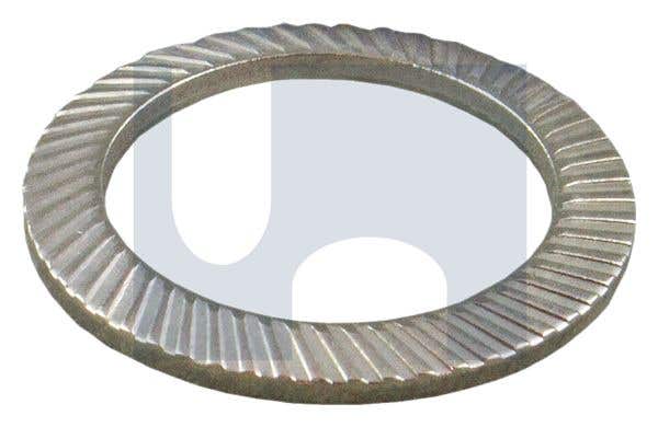 Washer Serrated Schnorr Safety 304 Stainless M6 X 10 X 1 40059152 WO04VPM06