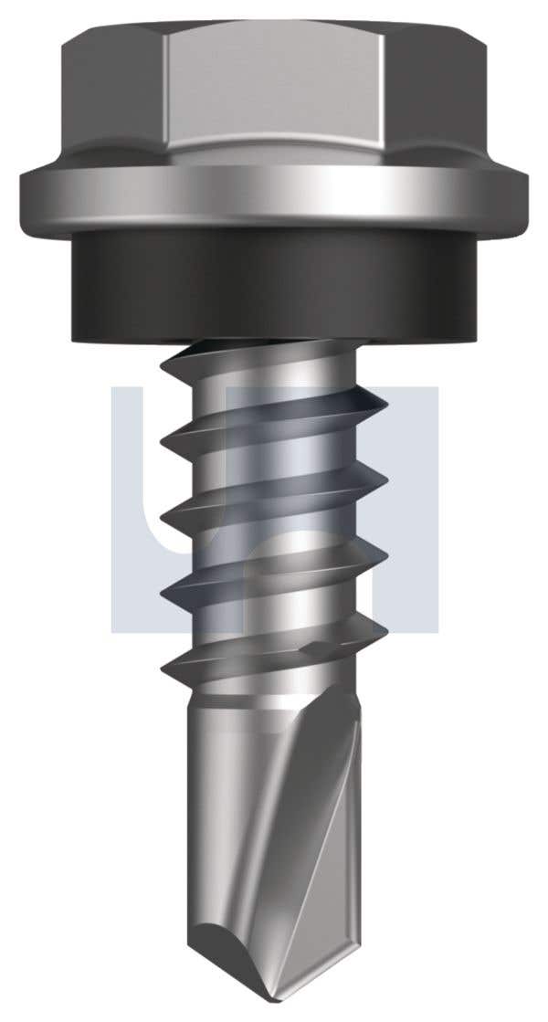 Screw Tek Metal Hex Head + Seal CL4 10G 16 X 16mm Pk200 476320 FST9PM4SH1016016