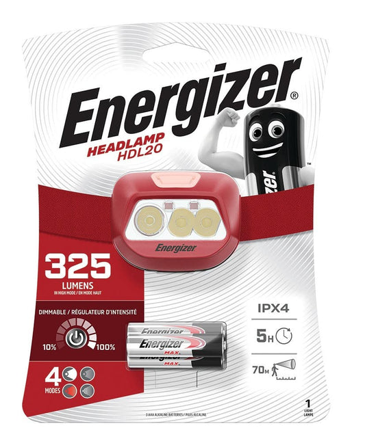 Headlight Energizer Headlamp HDL20 325L Energizer RED HDL20 40043796 HDL20