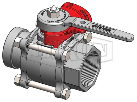 Econovalve Lockout Ball Valve Shouldered x Female 2'' 40041789 08/062/56/000LO