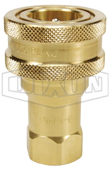 Coupler Brass H-Series ISO7241 B 1/8'' NPTF Dixon 40023195 1HF1-B