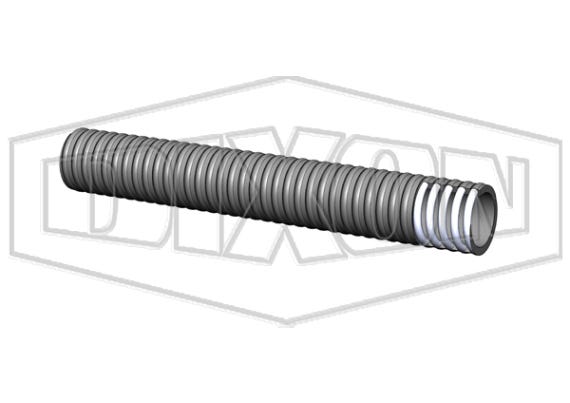 Heavy Duty Premium PVC Suction Hose Grey 100mm x 20m 300168 AUS100G020