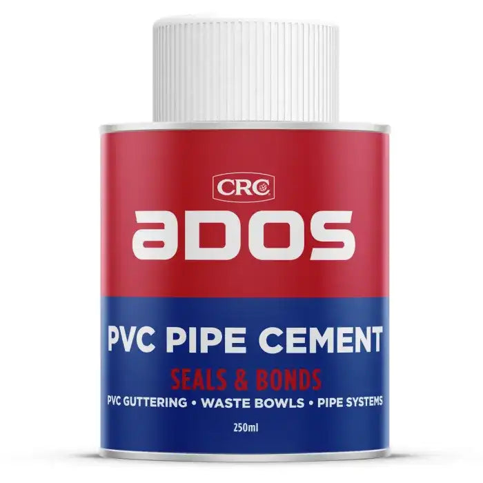 Pipe Cement PVC Adhesive 250ml Tin + Brush CRC CRC 40015394 8132