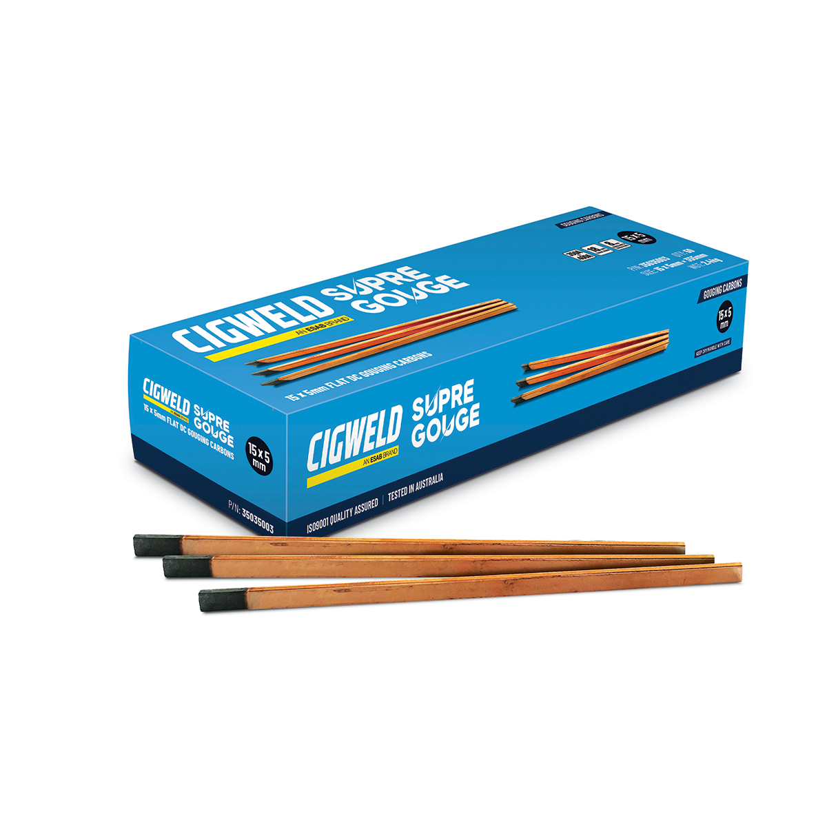 Rod Gouging Supre Gouge 15x5mm Carbon Flat Cigweld   35035003 40056426 35035003