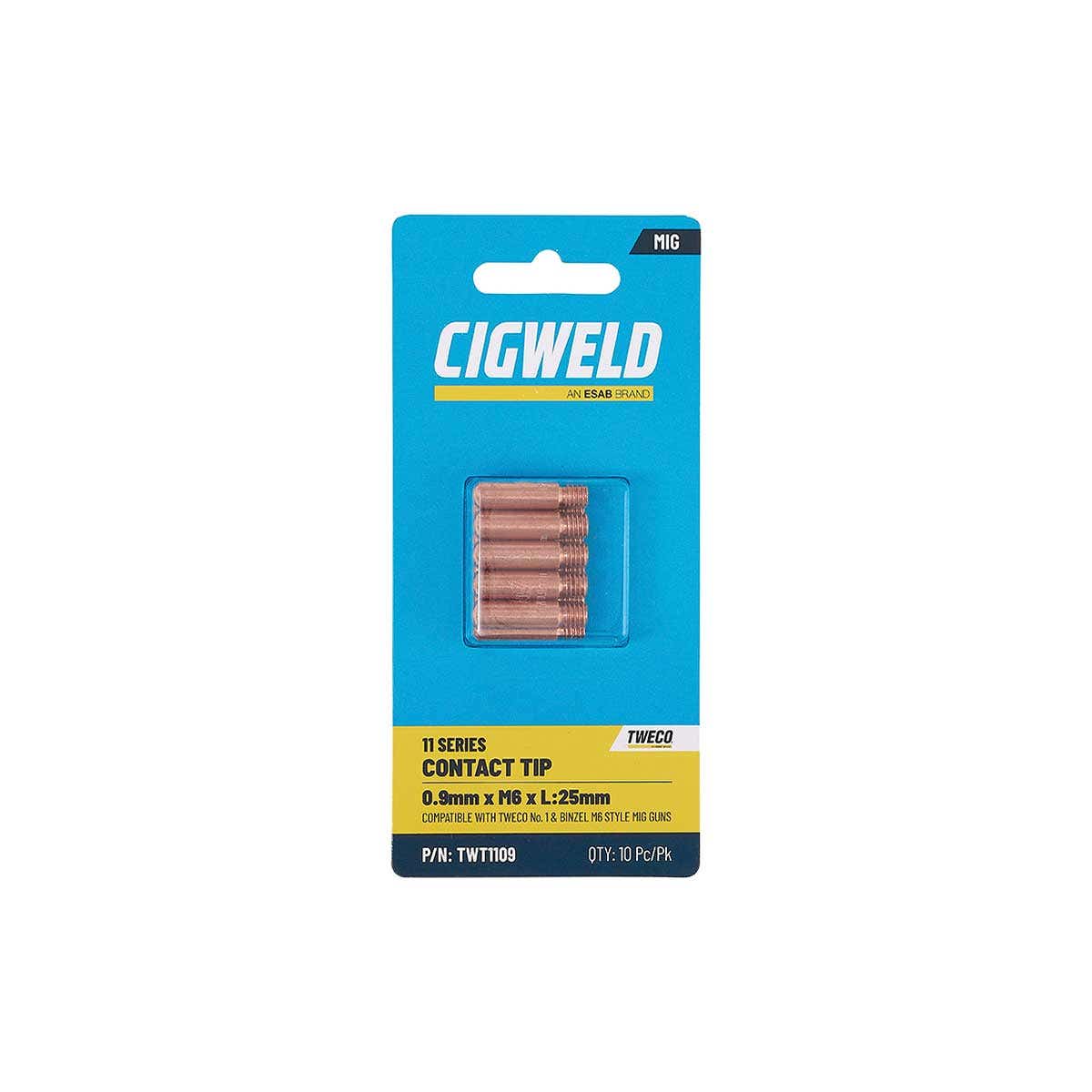 Tip Contact 0.9mm No.1 Tweco Pk 10 90230607 TWT1109