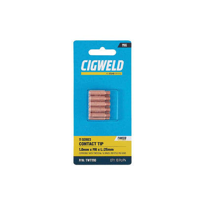 TWE 1 Contact Tip 1.0mm Pack 10 Old Part # OTW11/40/R 37100341 TWT1110