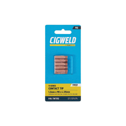 TWE 1 Contact Tip 1.2mm Pack 10 Old Part # OTW11/45/R 37100342 TWT1112