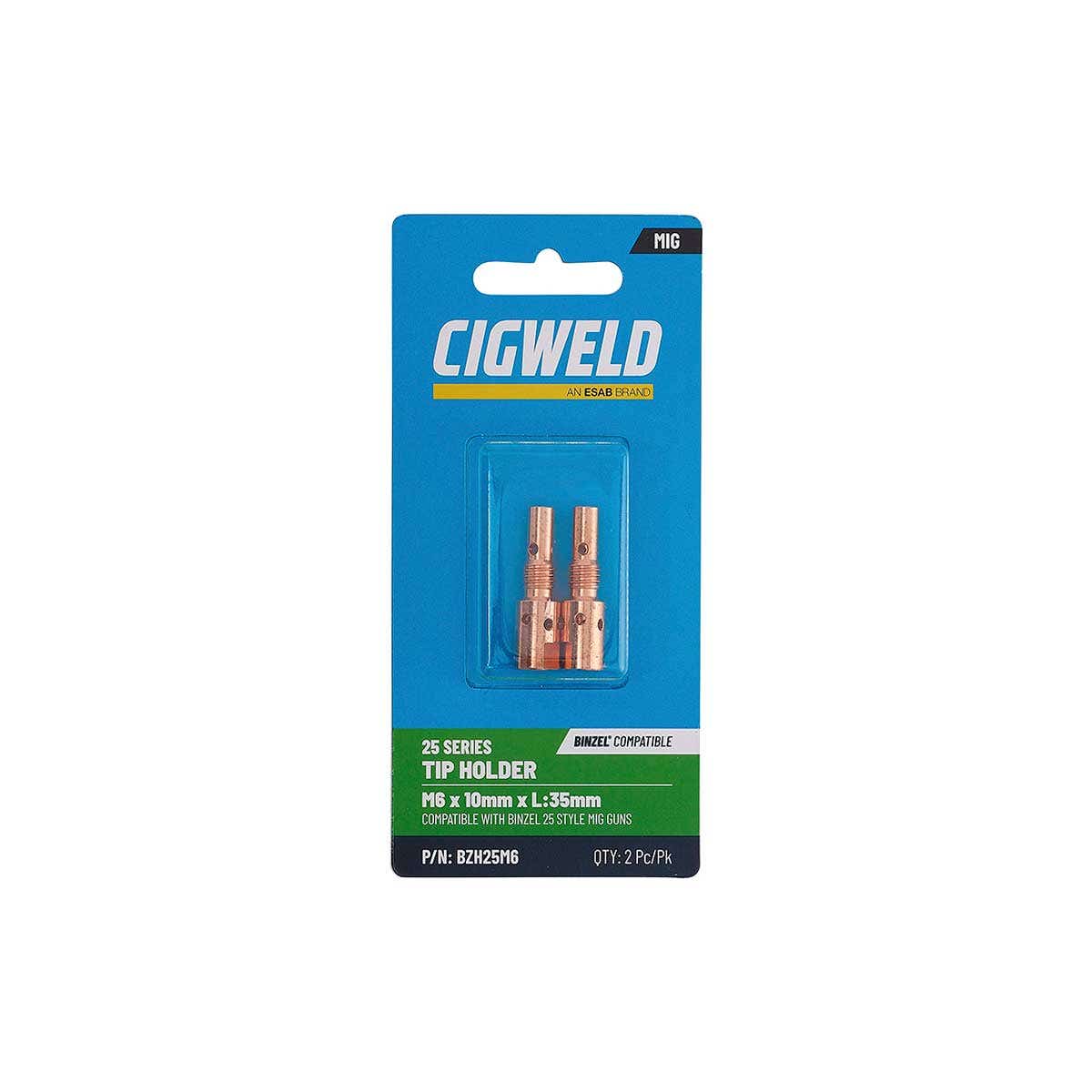 BZL 25 Tip Holder M6 Pack 2 Old Part # WS1420001/R 37100423 BZH25M6