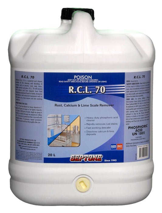 Cleaner Acid R.C.L. 70 20L Septone 287905 HSRCL20