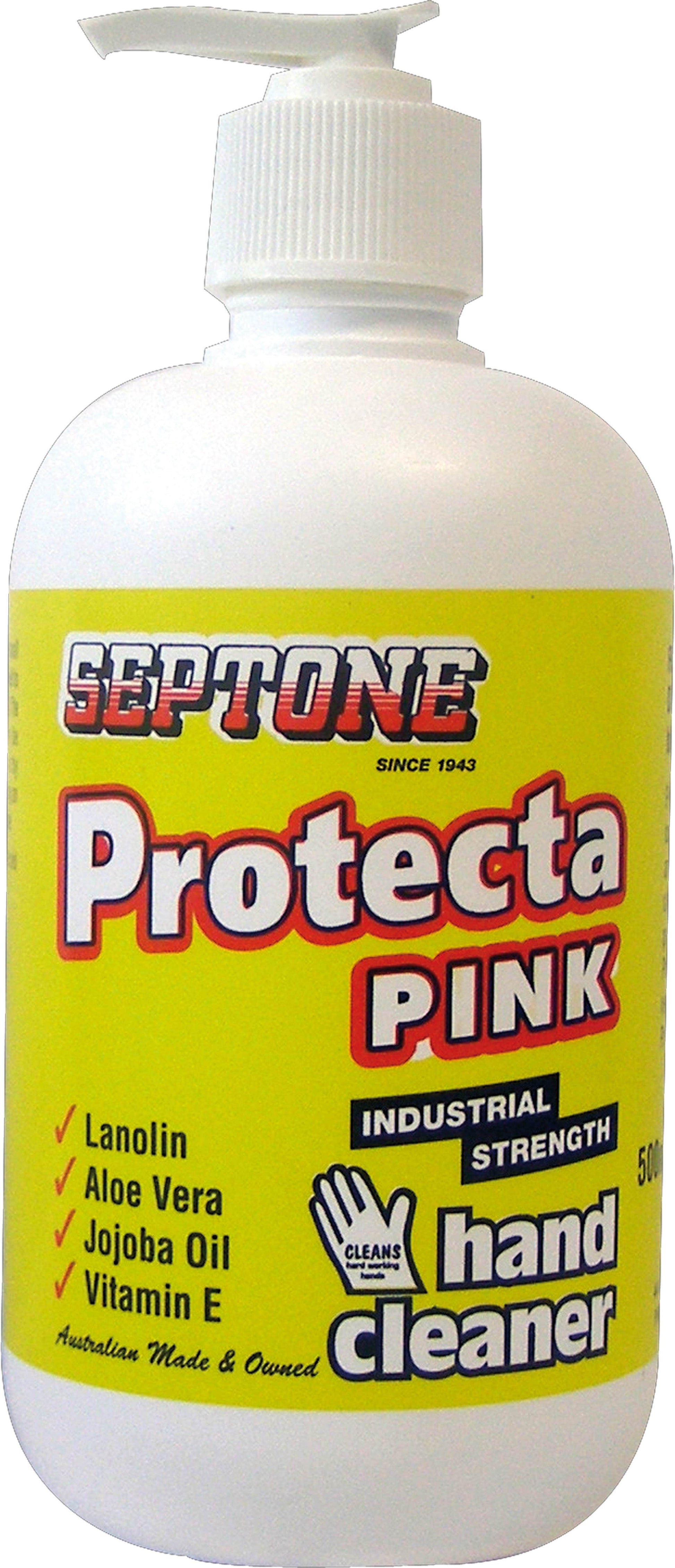 Cleaner Hand Protecta Pink 500ml Pump Pack Septone 79908711 IHPP500D