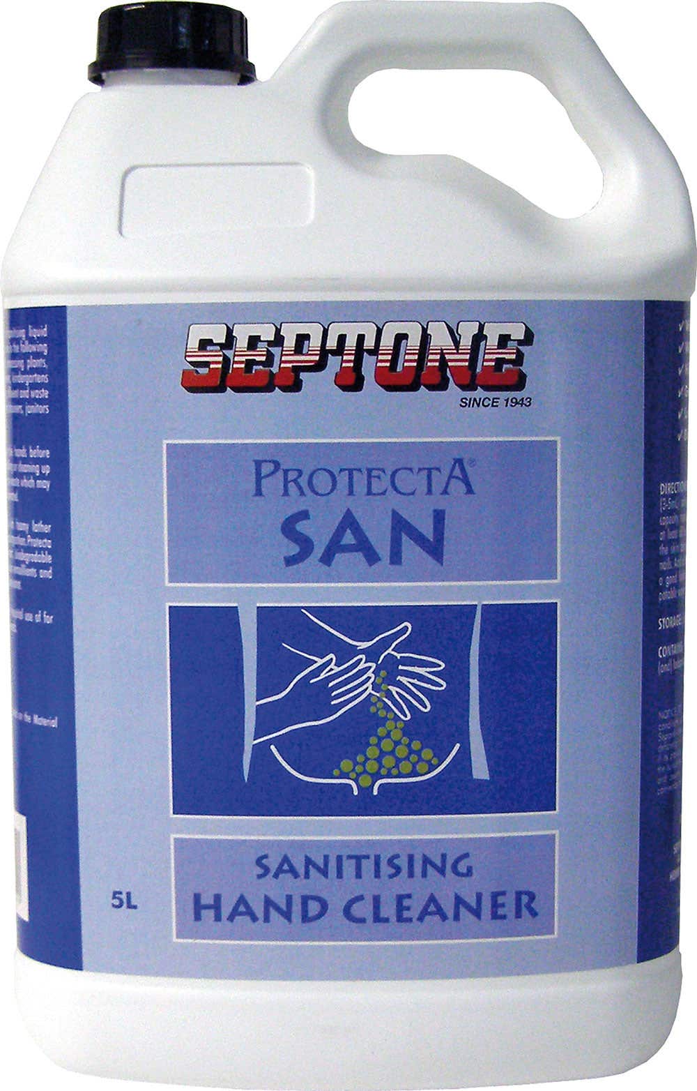 Soap Protecta San Liquid Hand Sanitising 5L Pump Pack IHPS5L 177527 IHPS5