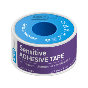 AEROTAPE MICROPOROUS TAPES Sensitive Microporous Paper Tape 2.5cm x 5M 37100433 ATS25