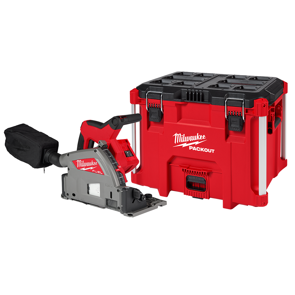 M18 FUEL 165mm Track Saw Tool Only Inc XL Packout Tool Box 576392 M18FPS55-0P