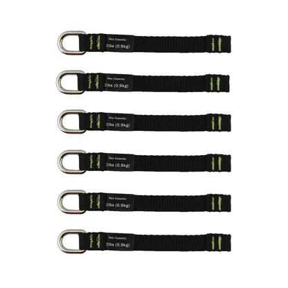 Web Tool Tails 14cm 0.9kg Black Pk 6 Squids 517444 19705